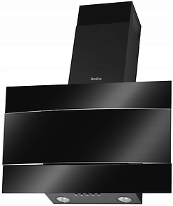 Hood Amica OKC 624s Čierna, Sklo