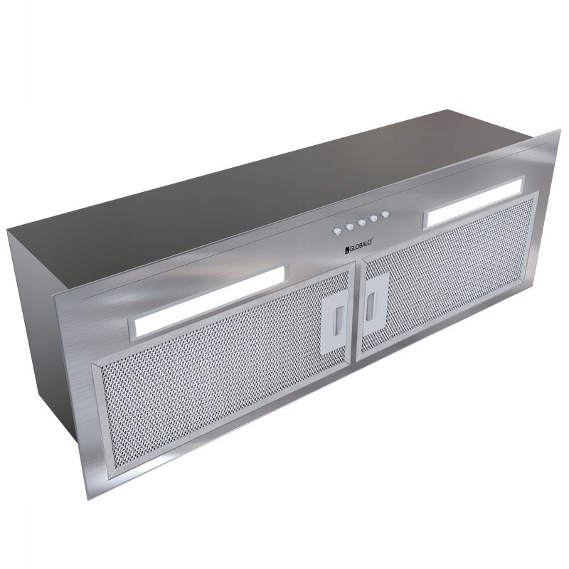 Hood pre budovanie Global Hadario 80,1 Inox Silver