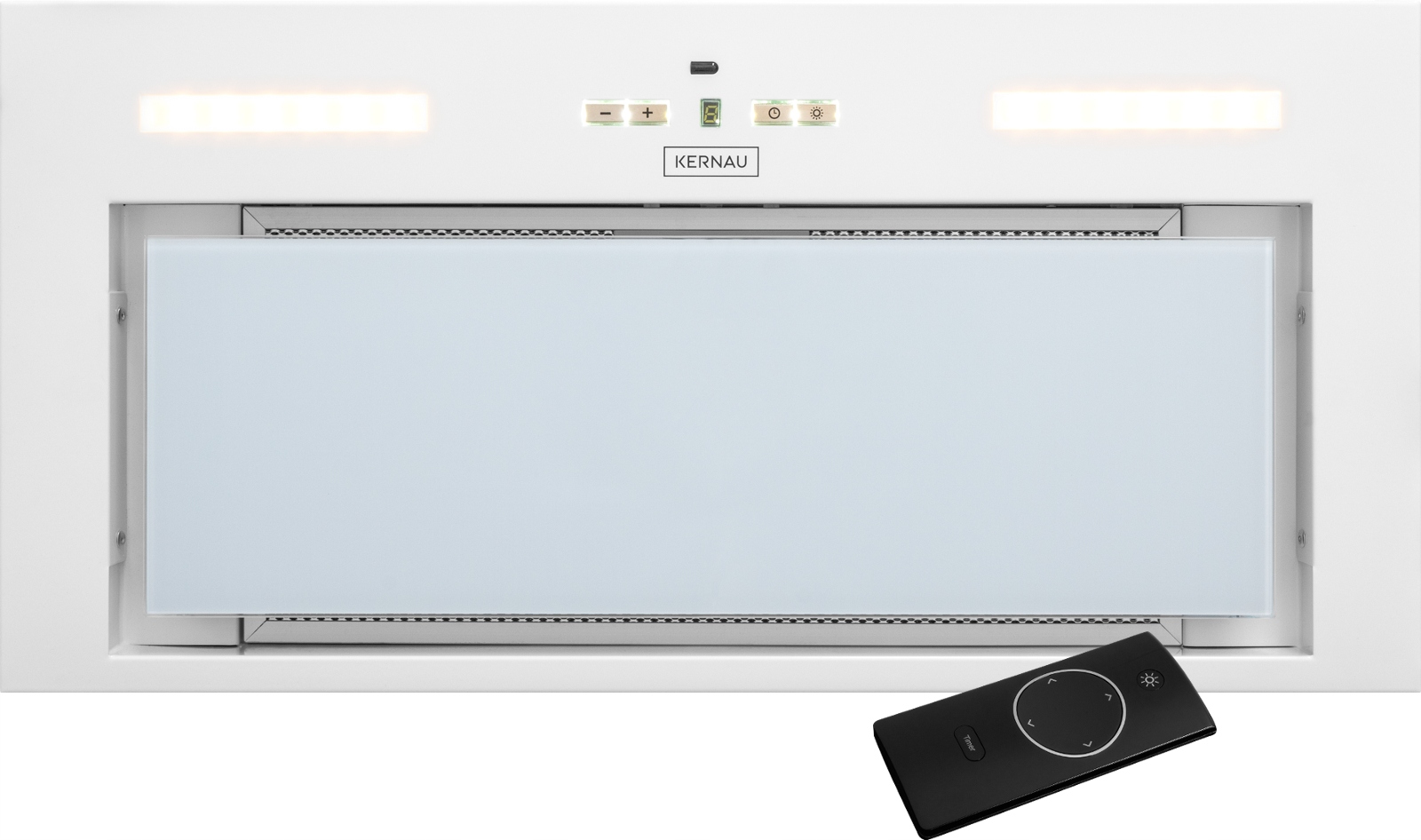 Kernau Hood 60cm KBH0861W WHITE + GLASS LED panel