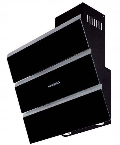 Komín Hood Aero Classic Black Glass 60cm