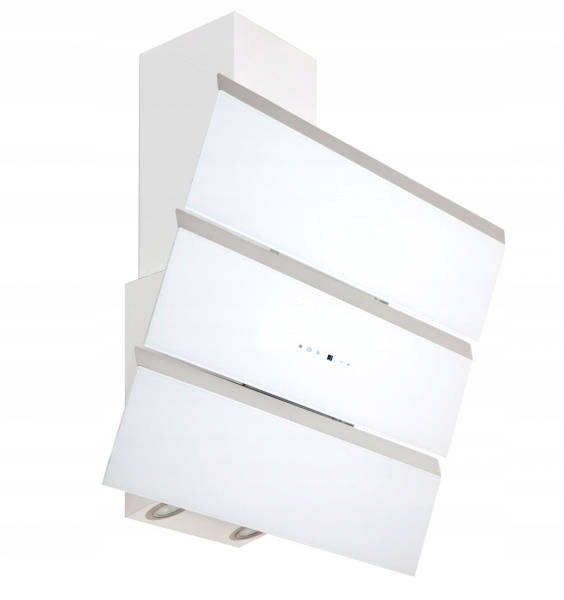 Komínová kapucňa Aero Biele Sklo 90cm