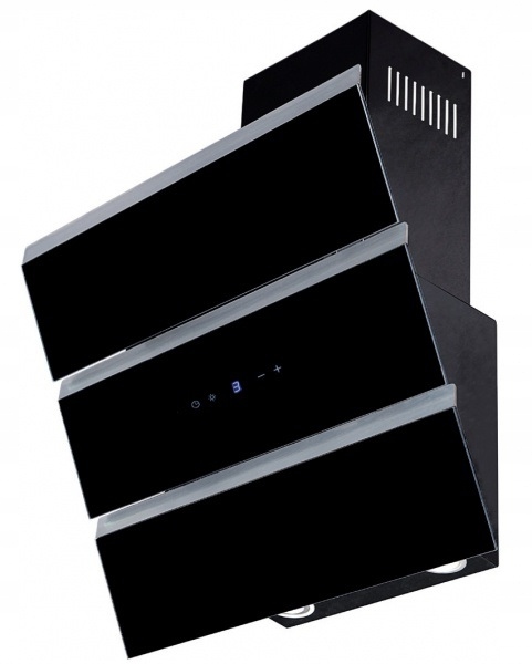 Kuchyňa Hood CHIMNEY AERO BLACKEJ GLASS 60 cm
