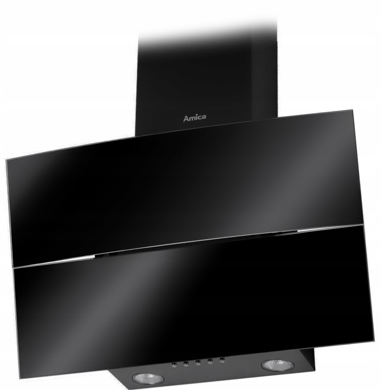 Komínový odsávač pár Amica SKZ 62CB čierny 60cm