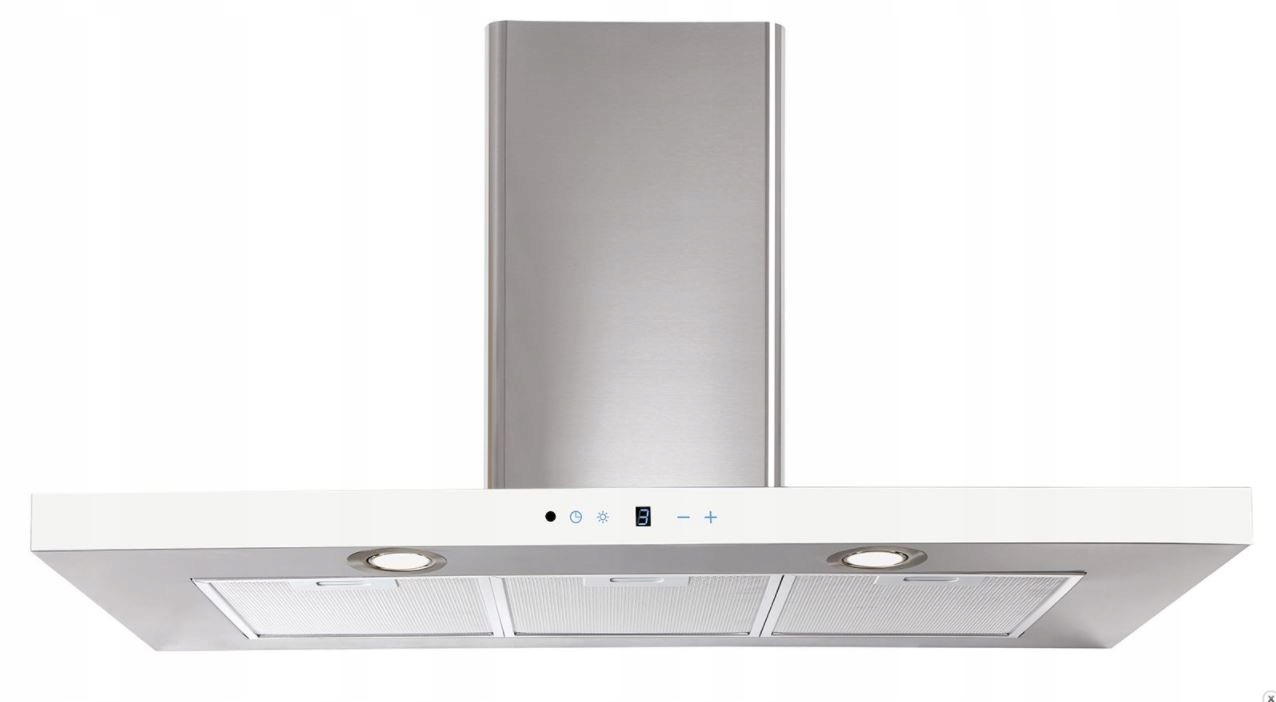 KOMÍNOVÝ ODSÁVAČ NUVOLA BIELE SKLO 60 CM