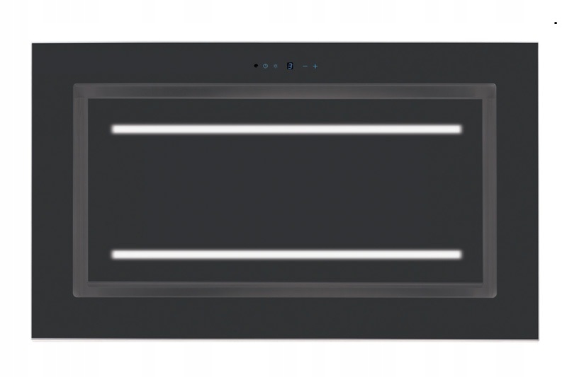 Stropná rúra Elegante Black 120cm Diaľkové ovládanie