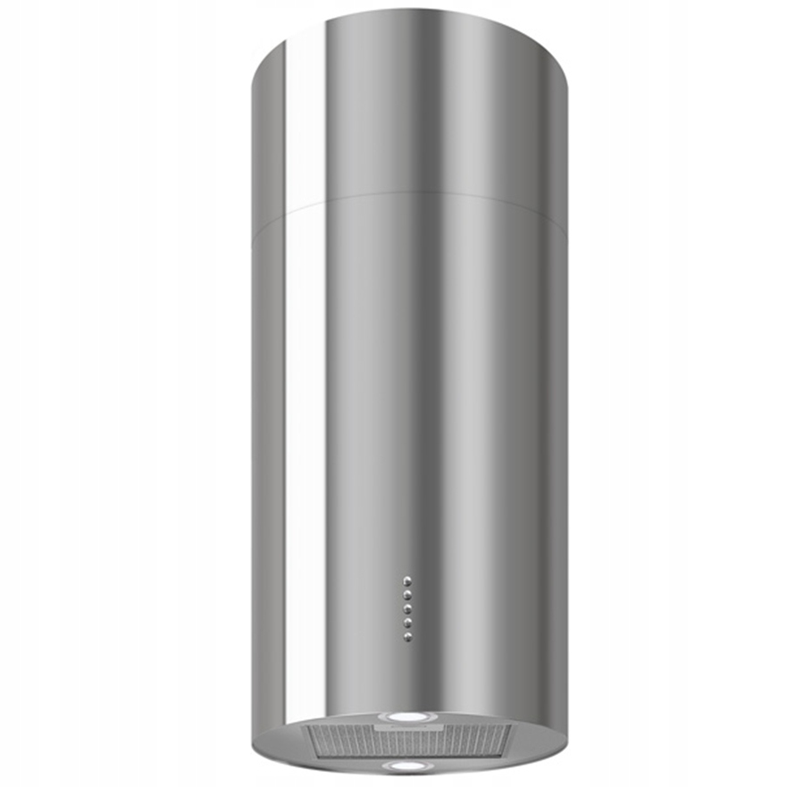 Kuchynská kapucňa Tuba nad ostrovom TOFLESZ 40 INOX LED