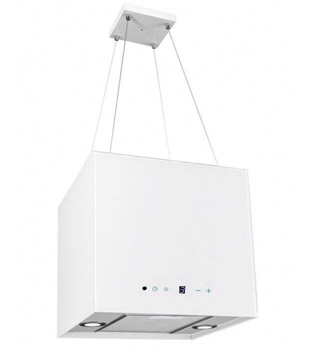 Digestor Island Italo Glass White Glass 41cm
