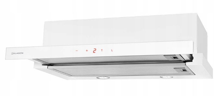 Teleskopický Hood Klasen moderného skla 60W WHITE