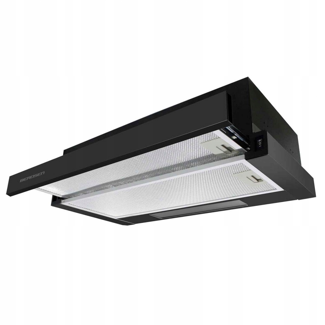 Kuchyňa teleskopická digestor 60 cm čierna Berdsen 230