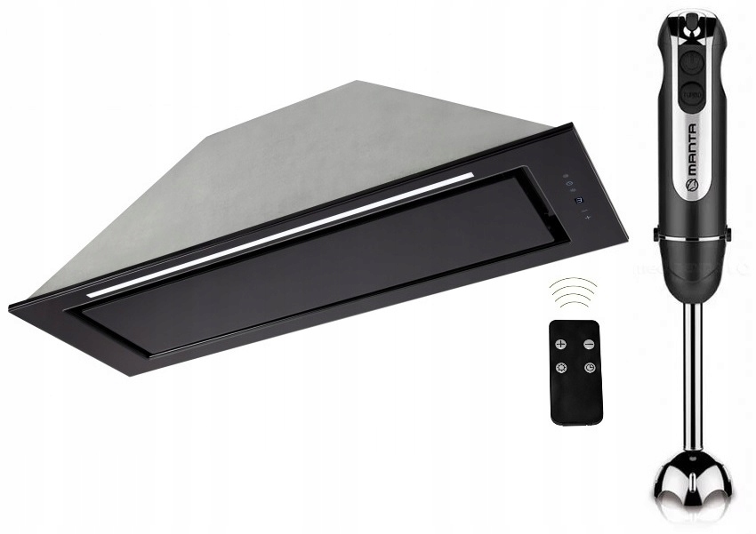 Hood Toflesz Linea Glass LED 60 Black Ok-6 FREE