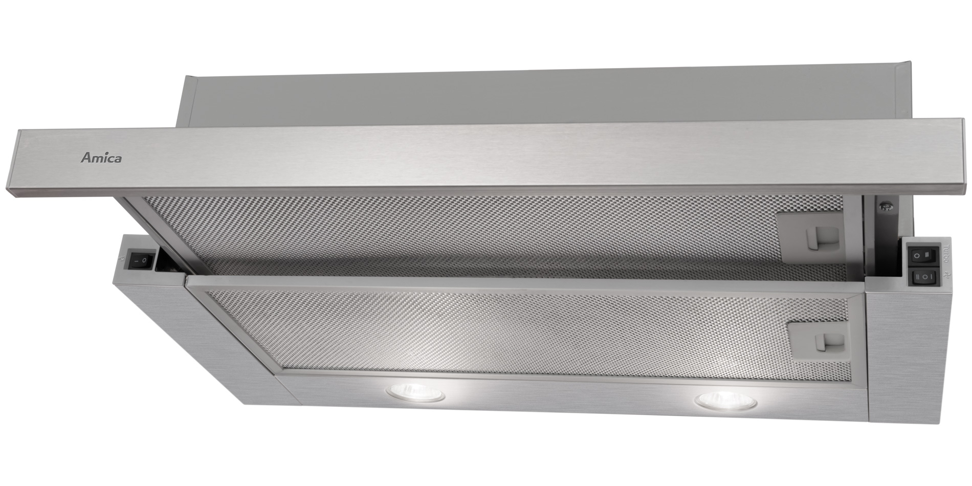 AMICA digestor pre vstavaný 60cm Inox + LED