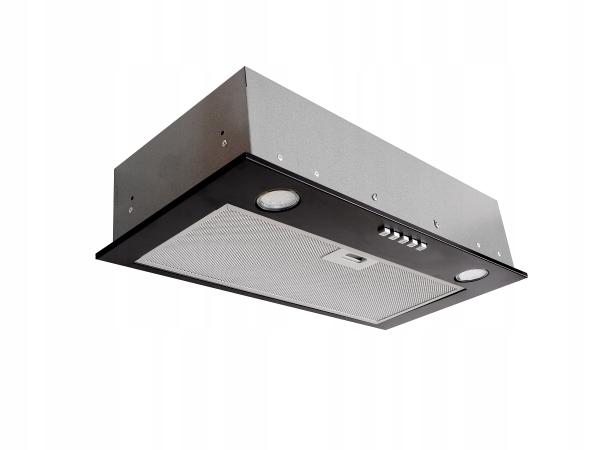 Ponorné kapucňa 60 VDB Box Eco black LED 196 m3 / h