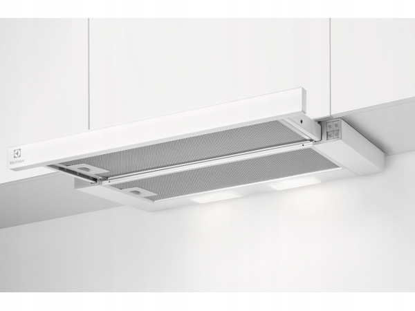 Teleskopická digestor Electrolux LFP316FW biele LED