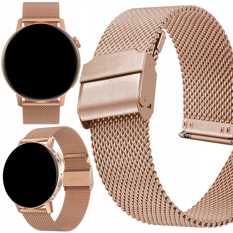 Bransoleta Aristex do Huawei Watch GT 2 42MM, elegantné, Huawei Watch GT 3 42MM, aktívne, elegantné 20 mm złoty
