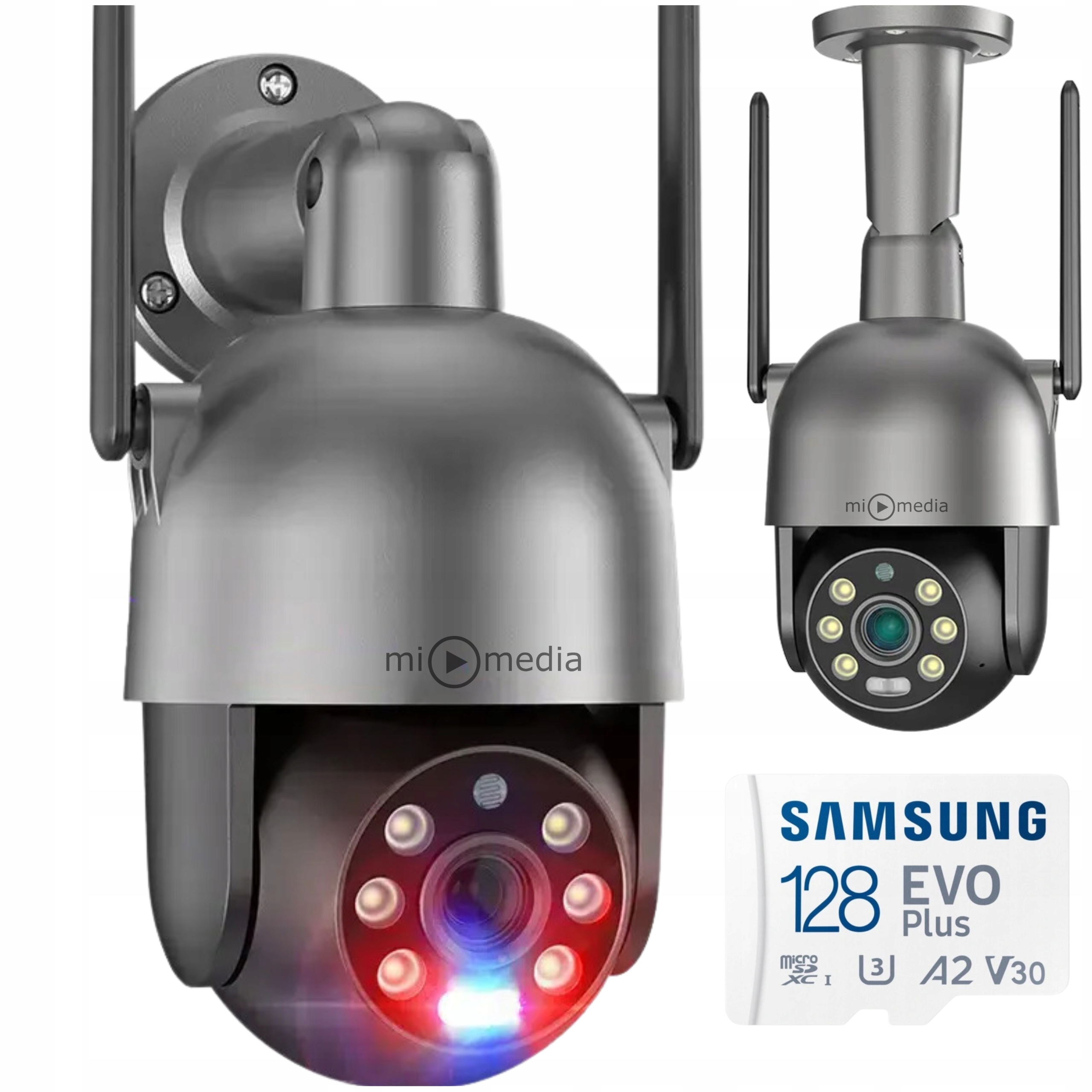 Mi-media XM-PT825G-80W vonkajšia IP kamera + pamäťová karta Samsung MB-MC128KA/EU SDXC 128 GB