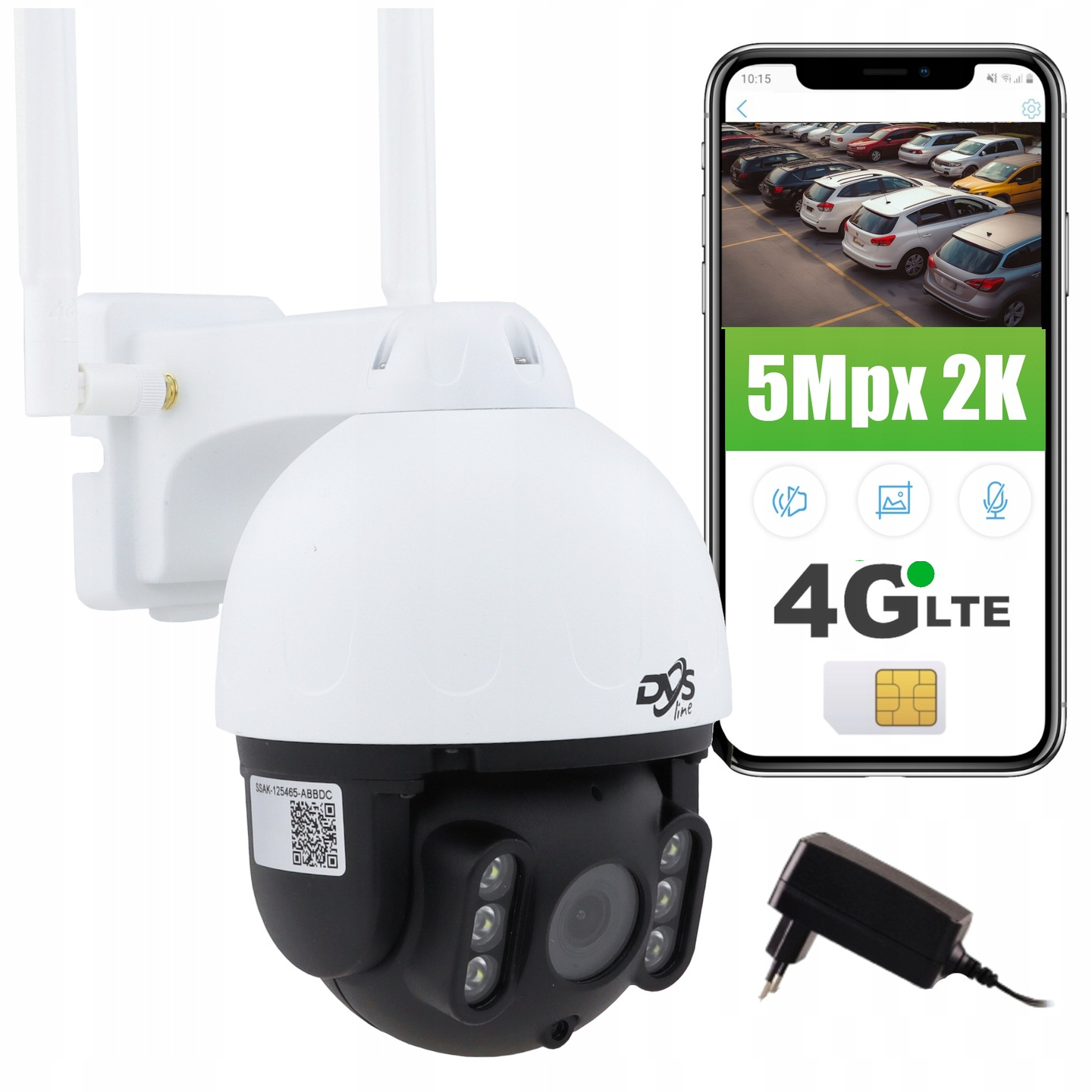 Vnútorná, vonkajšia DVS IP kamera DVS-SDIP5040E-IRW-4G