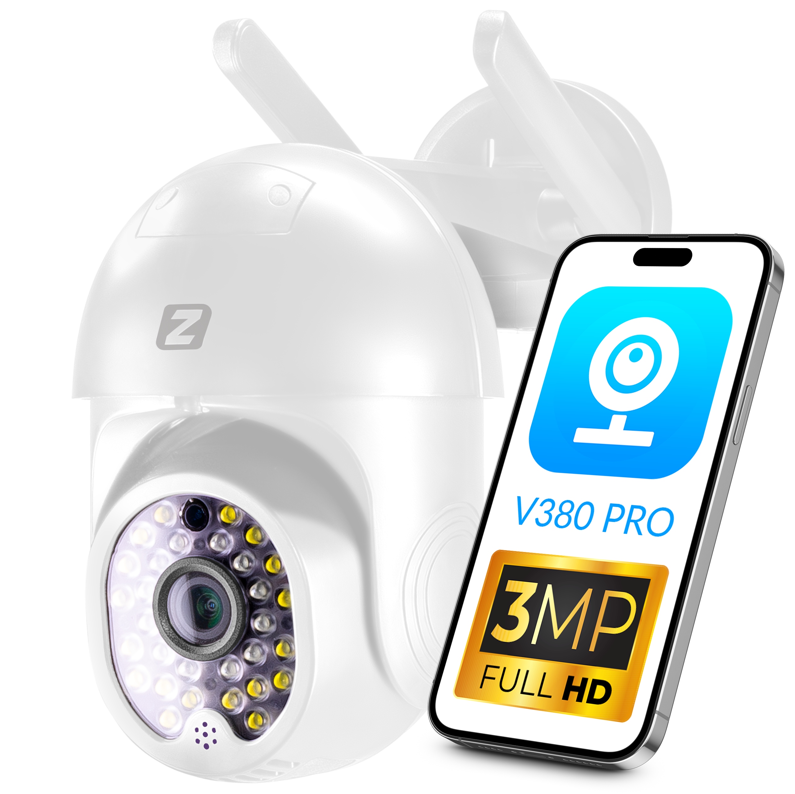 Vnútorná a vonkajšia IP kamera Zintronic V3 WiFi