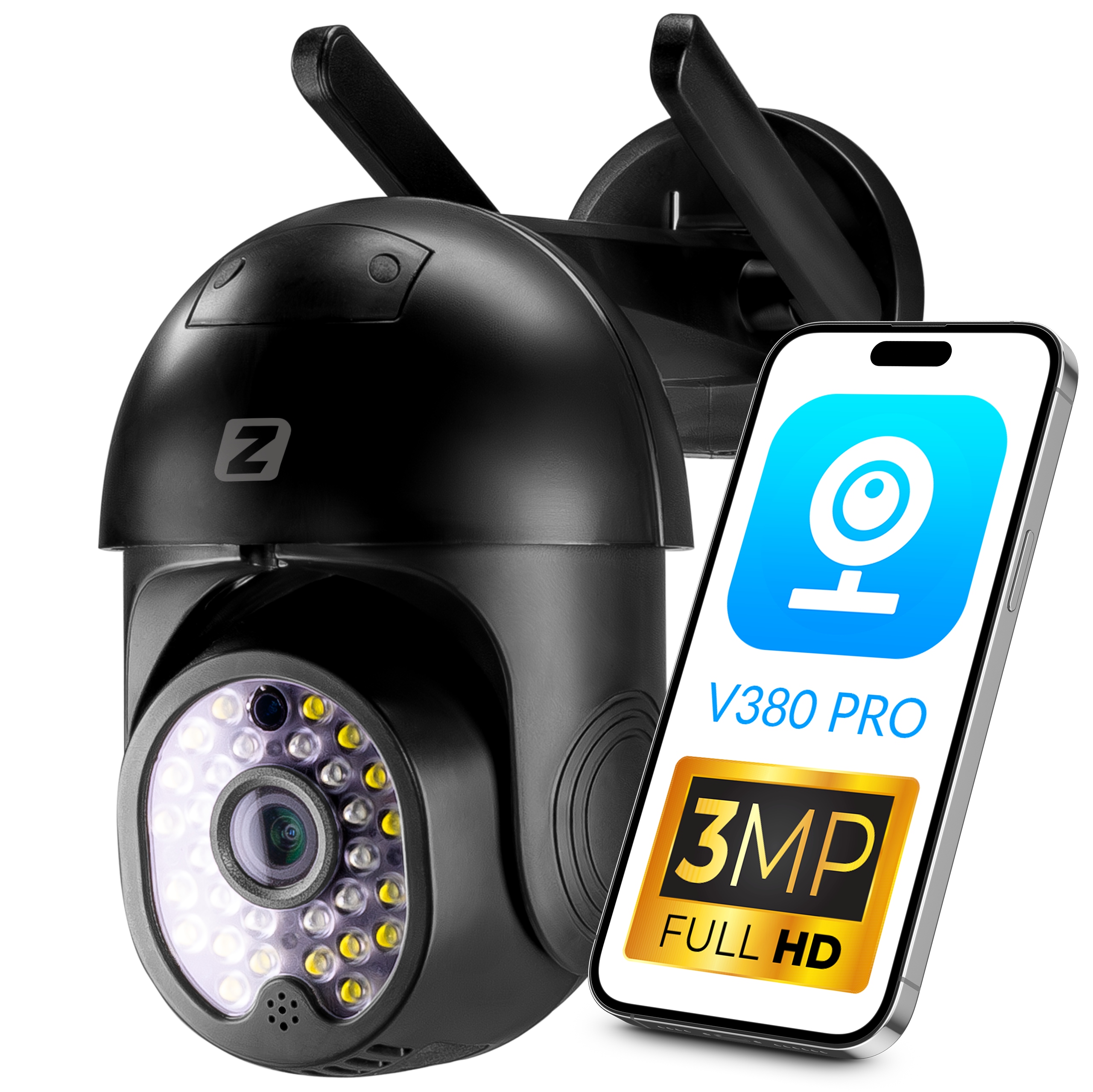 Zintronic V3 DARK WiFi vnútorná a vonkajšia IP kamera