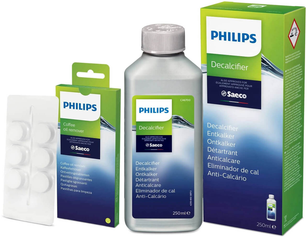 Dobrous tablety pre pivovarnícky blok Philips 6 ks + dizajnér pre stroje Philips CA6700/10 250 ml