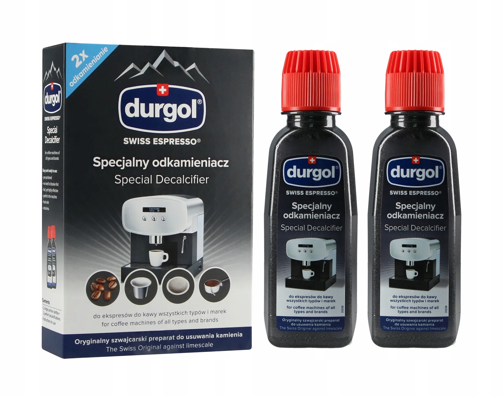 Durgol zúfalý pre 2x125 ml espresso stroj