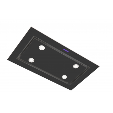 Hood Toflesz Luxor Glass Black 96 cm