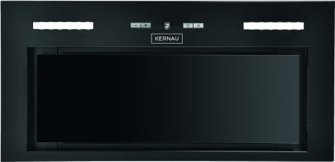 Krytka Vstavaný Kernau KBH0861B Black Glass 60cm