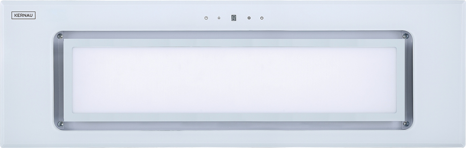 Krytka Vstavaný KBH 2090 W Sklo biele LED