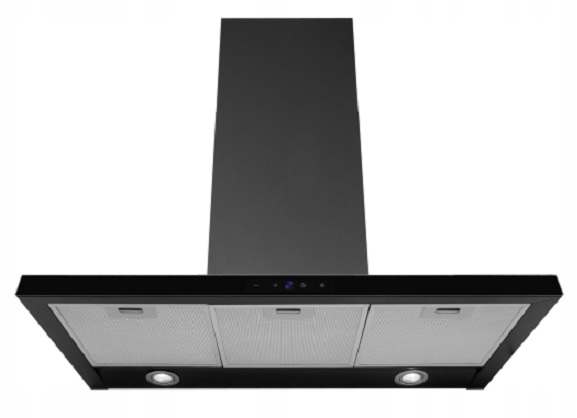 Komínová kapucňa Ciarko Black Slim 90 čierna