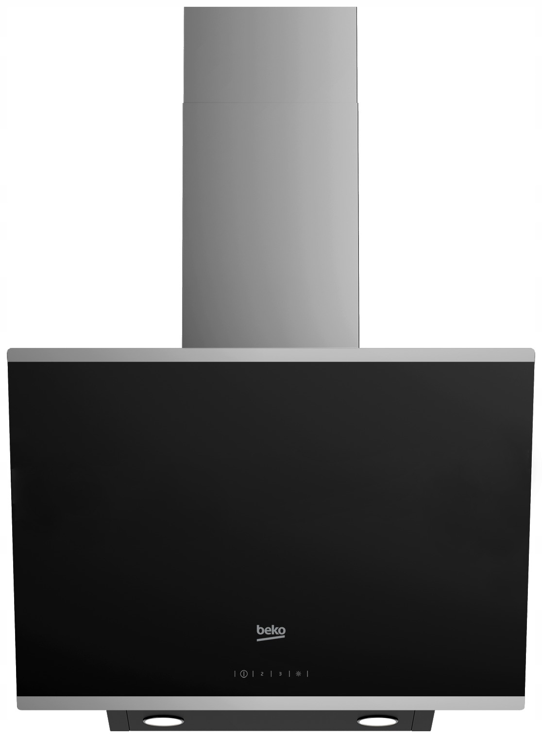 Komínový odsávač pár Beko HCA63640B - čierne sklo