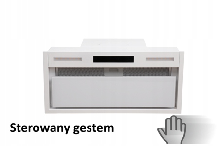 Kuchyňa Hood Flat Gest 60 White Linea Glass Class
