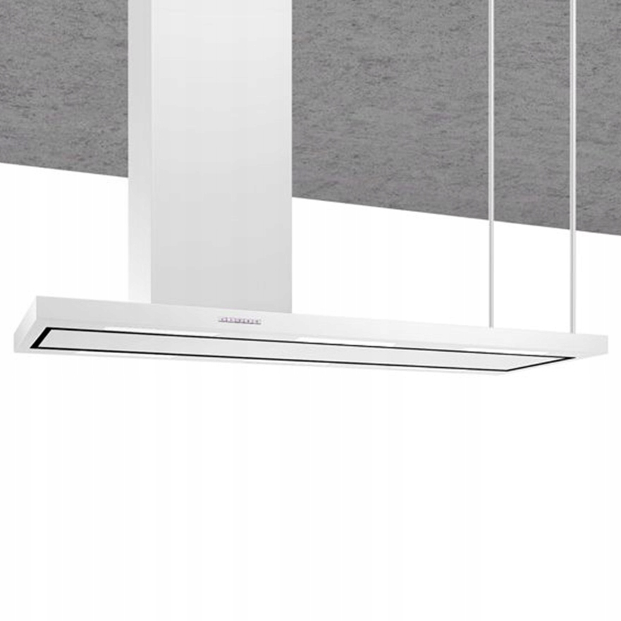 Kuchynská kapucňa nad ostrovom Metropolis White 146cm