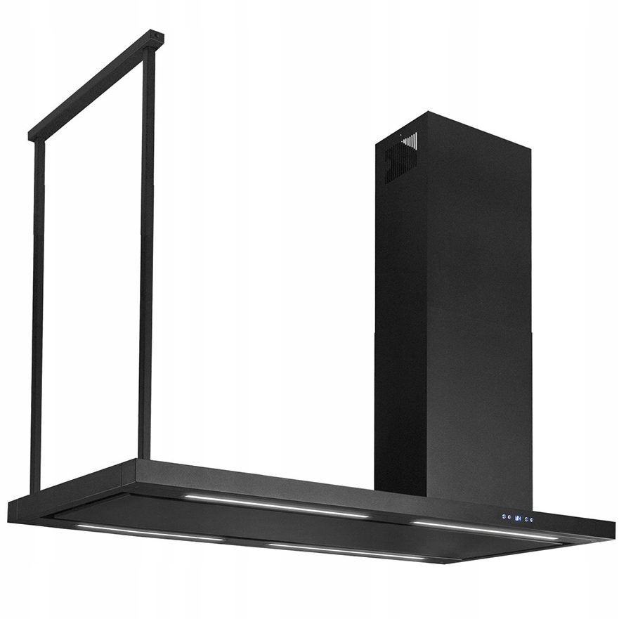 Kuchynská kapucňa. WYSPO Metropolis Black Mat 120 cm