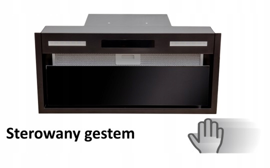 Podskrinový digestor BERG E-Motion 60 čierny - 650 m3 / h