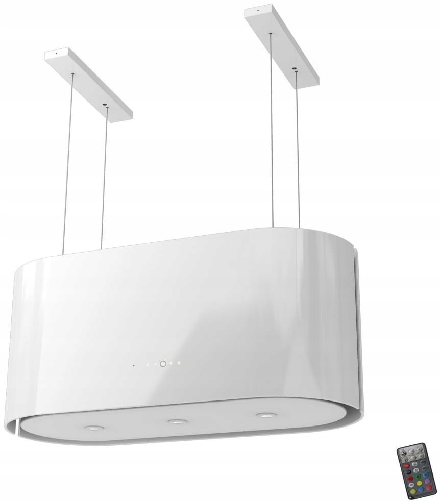 Ostrovčekový digestor Maan Santina White 80 cm