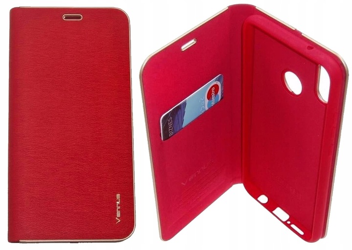 Puzdro s klapkou MK pre Huawei P20 Lite Red