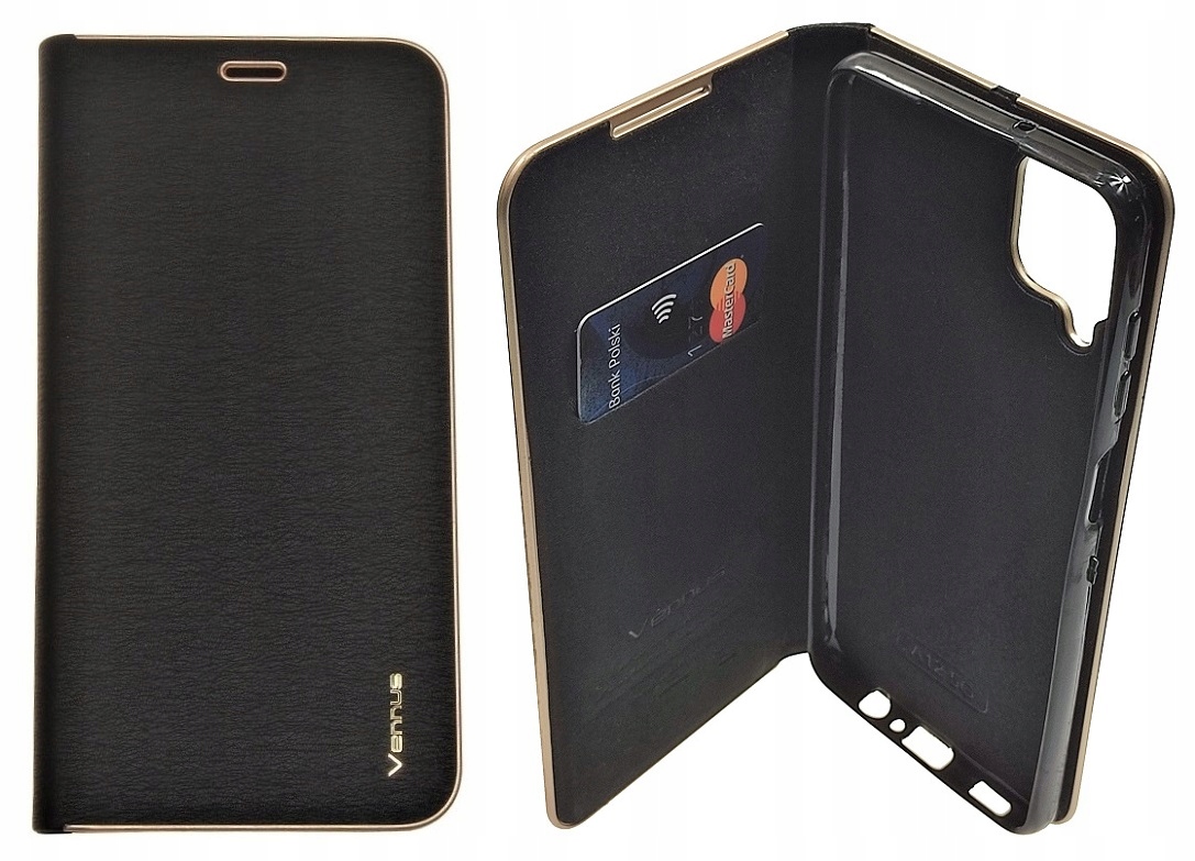 Puzdro s klapkou MK pre Samsung Galaxy A12 čierna