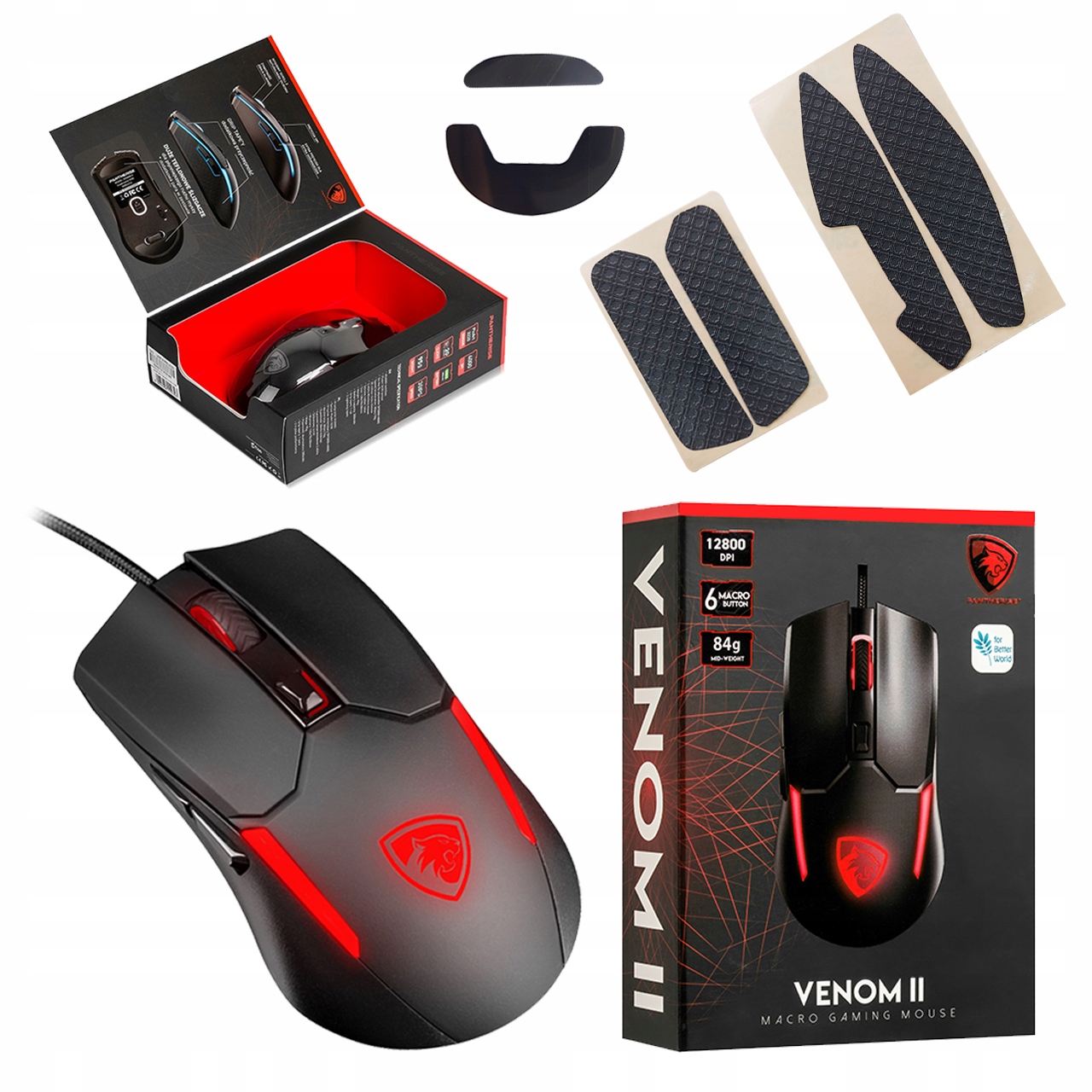 Káblová myš PANTHERISE VENOM II s optickým senzorom