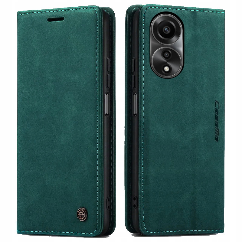 Flipové puzdro MBM pre Oppo A78 4G LEATHER CASE ME tyrkysové