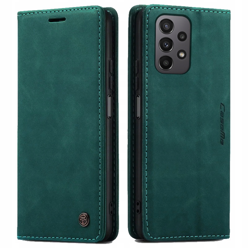 Flipové puzdro MBM pre Samsung Galaxy A23 LEATHER CASE ME tyrkysové