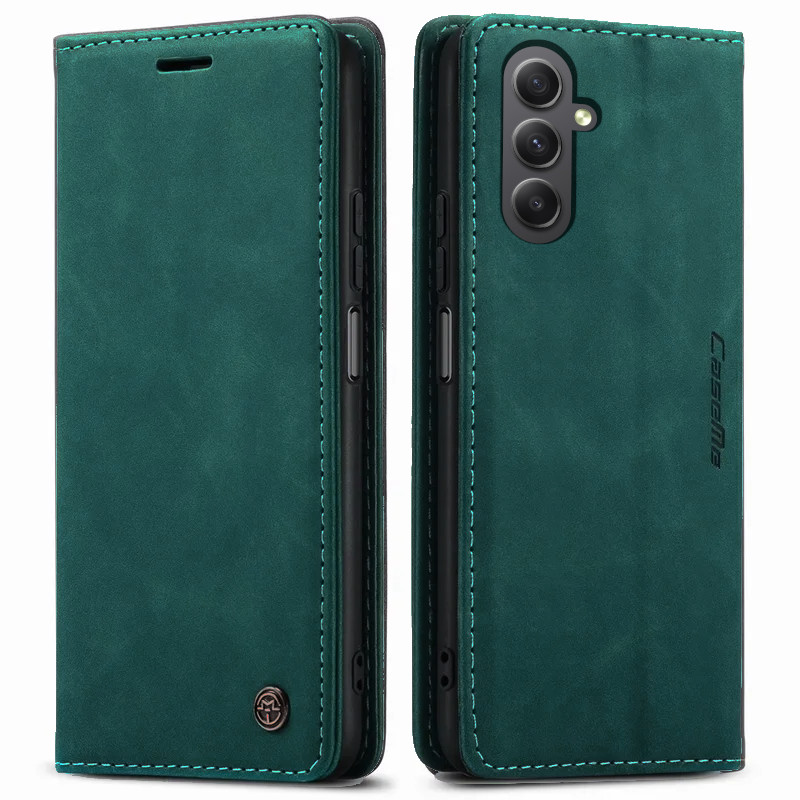 MBM flipové puzdro pre Samsung Galaxy S24 plus 5G SM-S926 LEATHER CASE ME tyrkysové