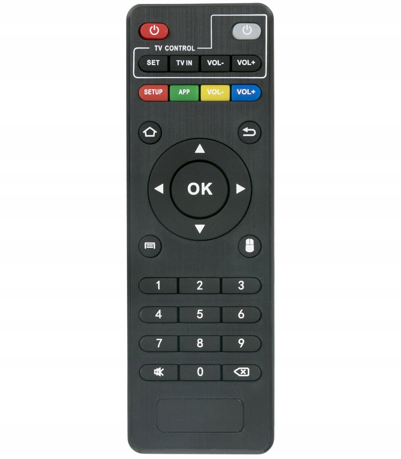 Smart TV MXQ PRO Android Smart TV box čierne diaľkové ovládanie diaľkového ovládača