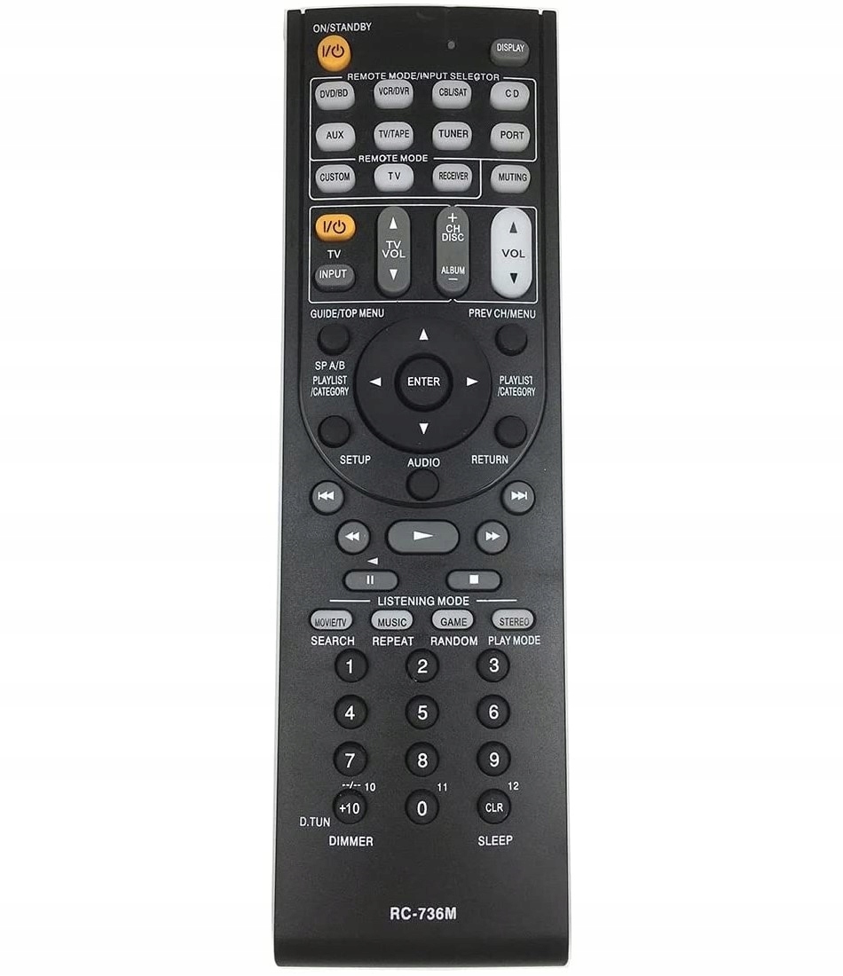 Pilot pre Onkyo RC-736M RC-762M Čierna
