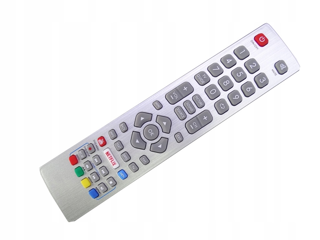 Sharp Aquos Freeview Netflix Smart Ir Silver Dramo Control