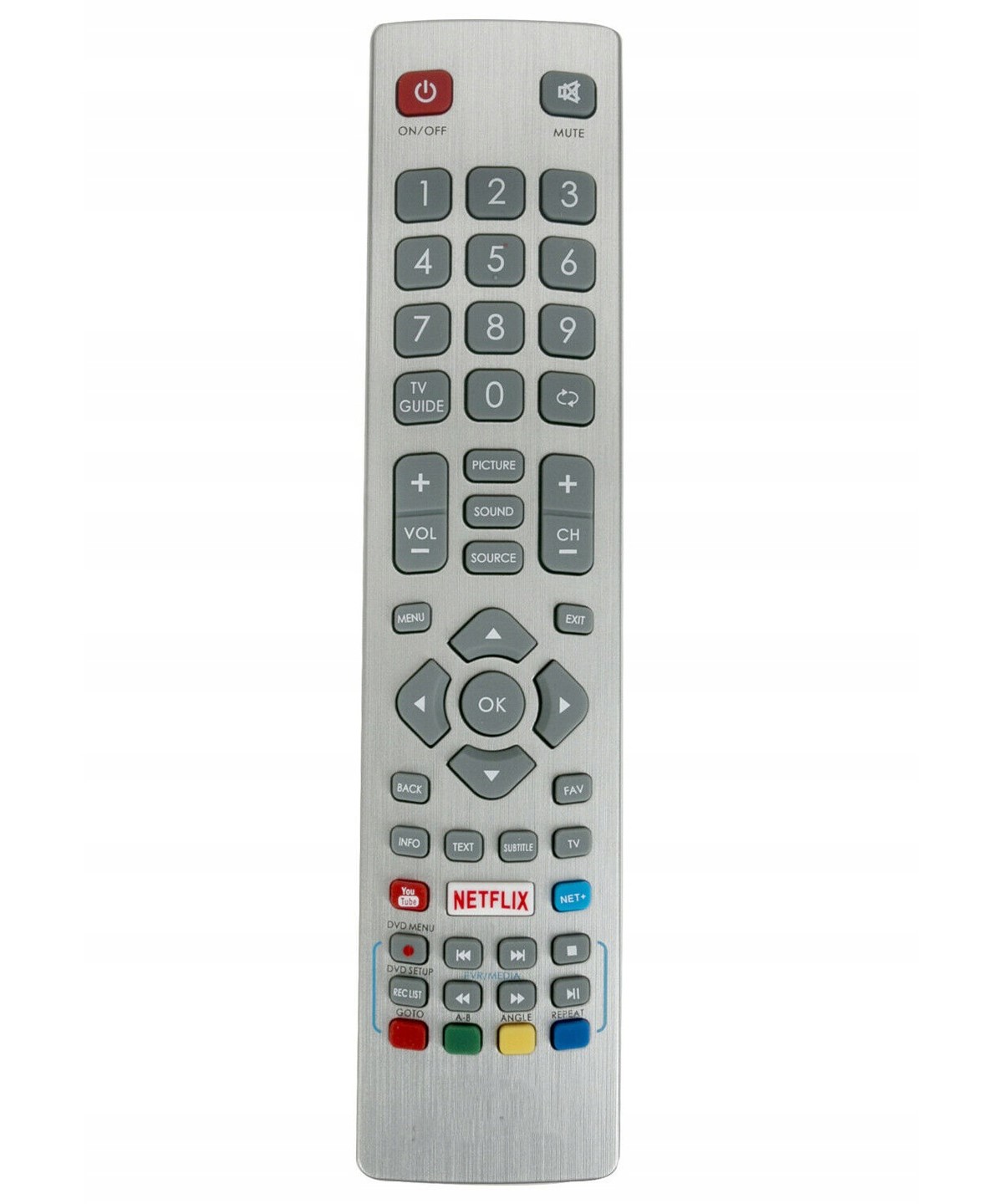 Diaľkové ovládanie pre Sharp SHW/RMC/0120N Aquos Netflix Silver