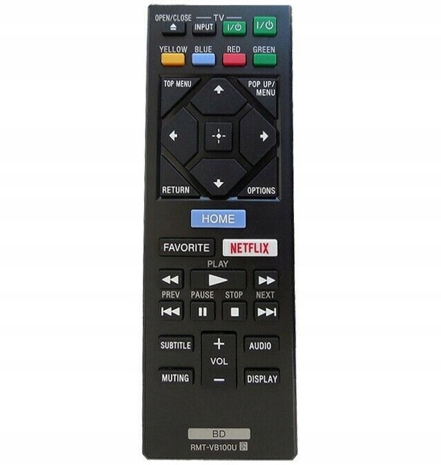 Sony RMT-VB100U Netflix Black