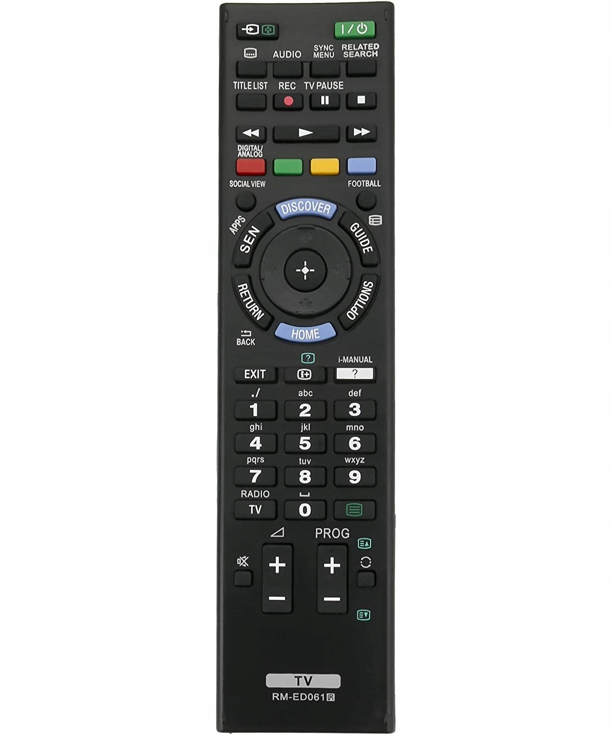 Diaľkové ovládanie spoločnosti Sony RM-Ed061 KDL-55W815B Čierna