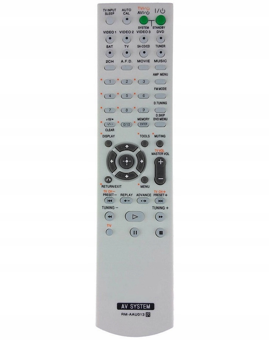 Diaľkové ovládanie pre spoločnosť Sony RM-AAU013 SMT-9065 šedá