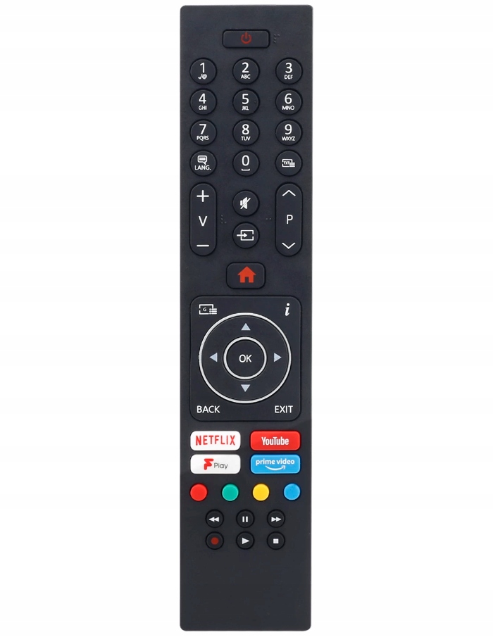 Techwood RC43137P 40AO7USB Čierne diaľkové ovládanie