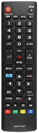 Univerzálny pilot AKB73715637 čierny