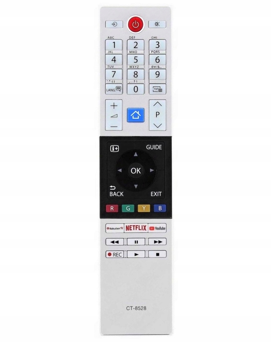 Toshiba CT-8528 diaľkové ovládanie striebra